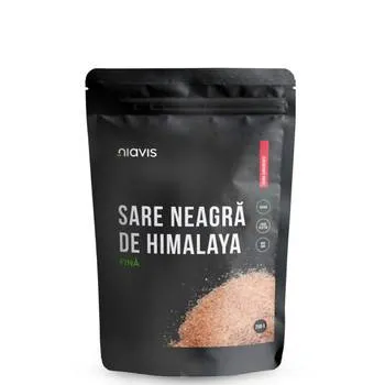 Sare neagra fina de Himalaya, 250g, Niavis