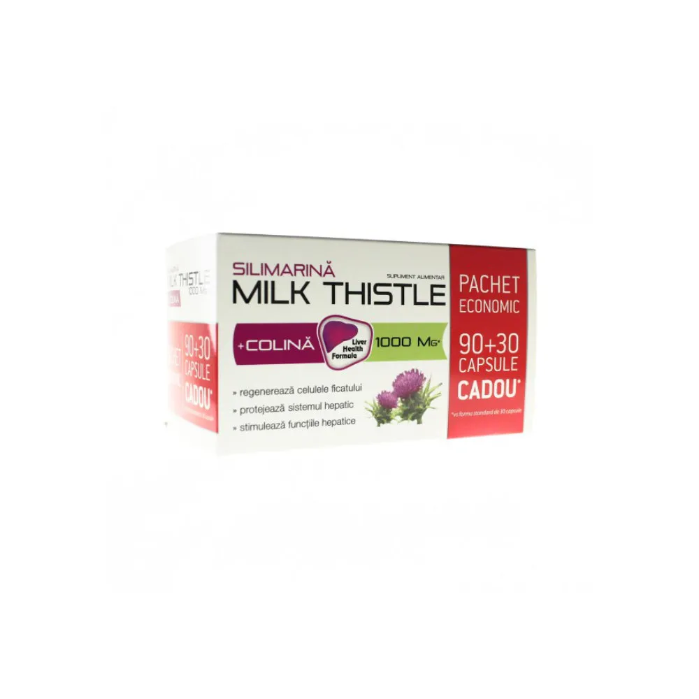 MILK THISTLE + COLINA X 90 + 30 CAPSULE ZDROVIT