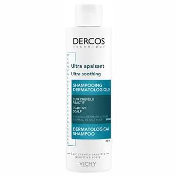 Sampon ultra calmant pentru par uscat Ultra Soothing, 200ml, Dercos