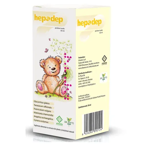 Hepadep picaturi orale x 50ml, Dr. Phyto