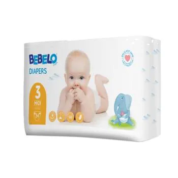 Bebelo Scutece Midi Numarul 3, 54 bucati