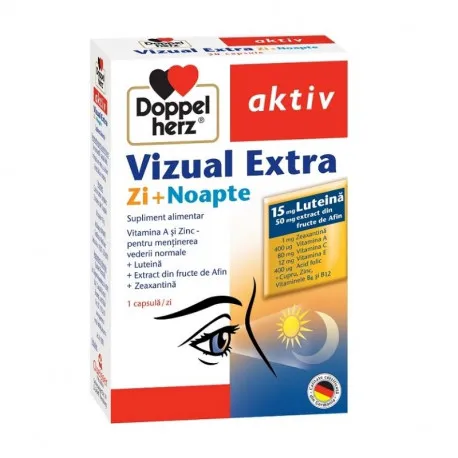 Doppelherz Aktiv Vizual zi+noapte, 30 capsule