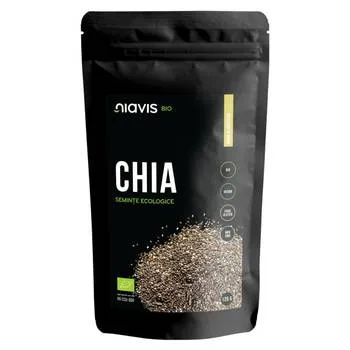 Seminte de chia ecologice, 125g, Niavis