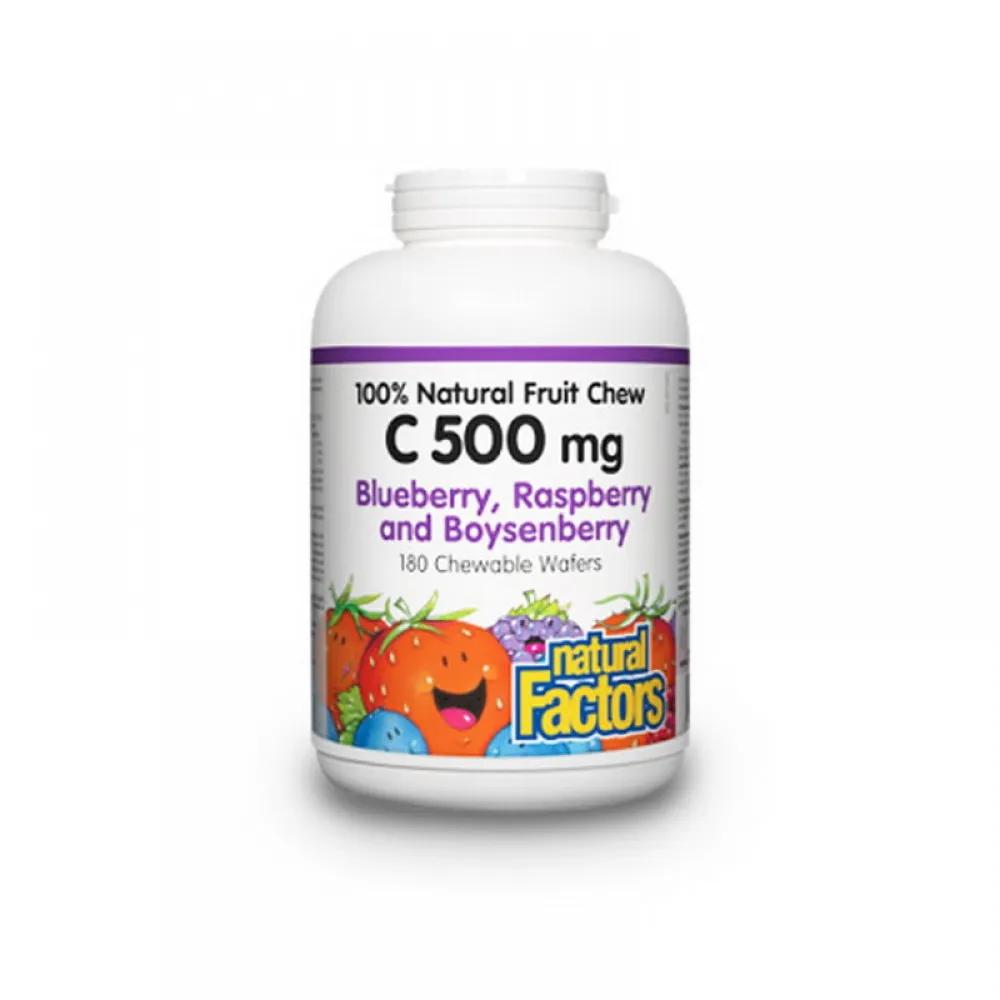 Vitamina C 500 mg cu bioflavonoizi, rutin si maces (90 tablete), Natural Factors