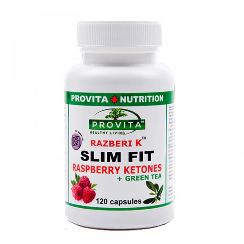 Slim Fit cu cetona de zmeura (120 capsule), Provita Nutrition