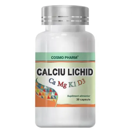 Calciu lichid, 30 capsule, Cosmopharm