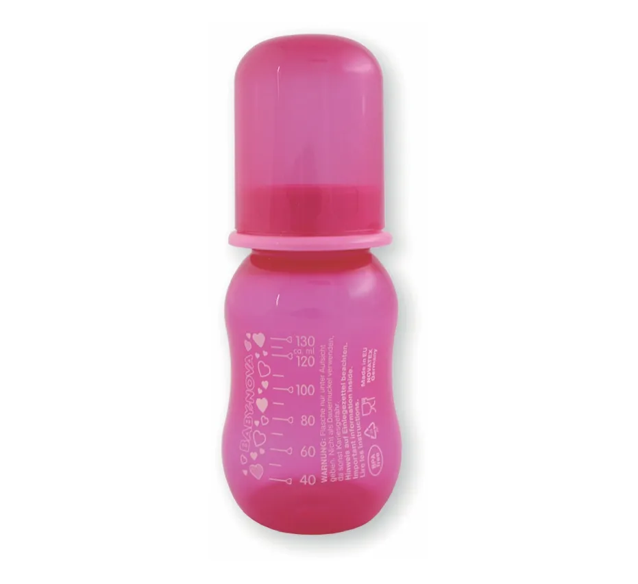 Baby Nova 40105 Biberon PP Colorat 130ml - Roz