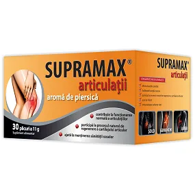 Supramax articulatii cu aroma de piersica, 30 plicuri, Zdrovit