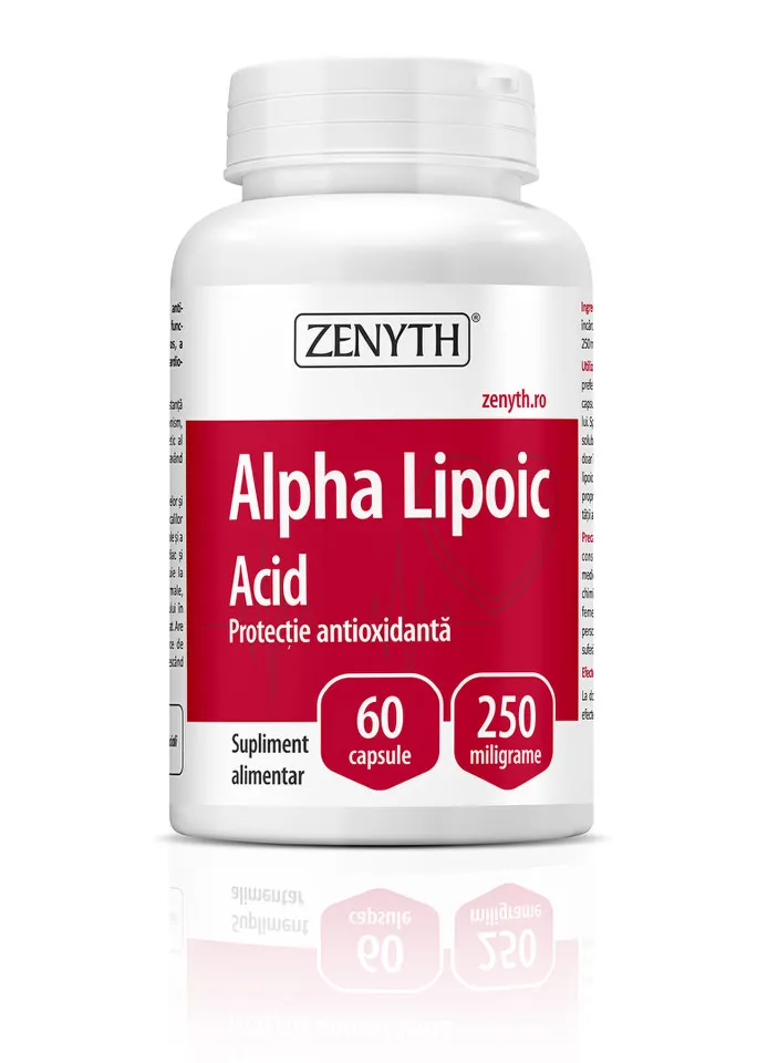 ZENYTH ALPHA LIPOIC ACID 250MG 60 CAPSULE