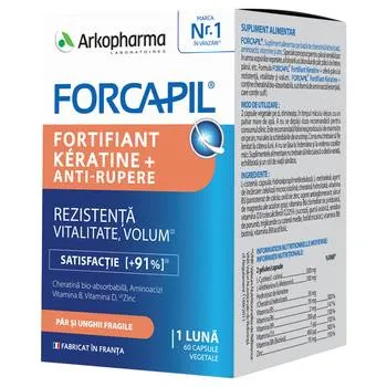 Forcapil Fortifiant Keratine+, 60 capsule