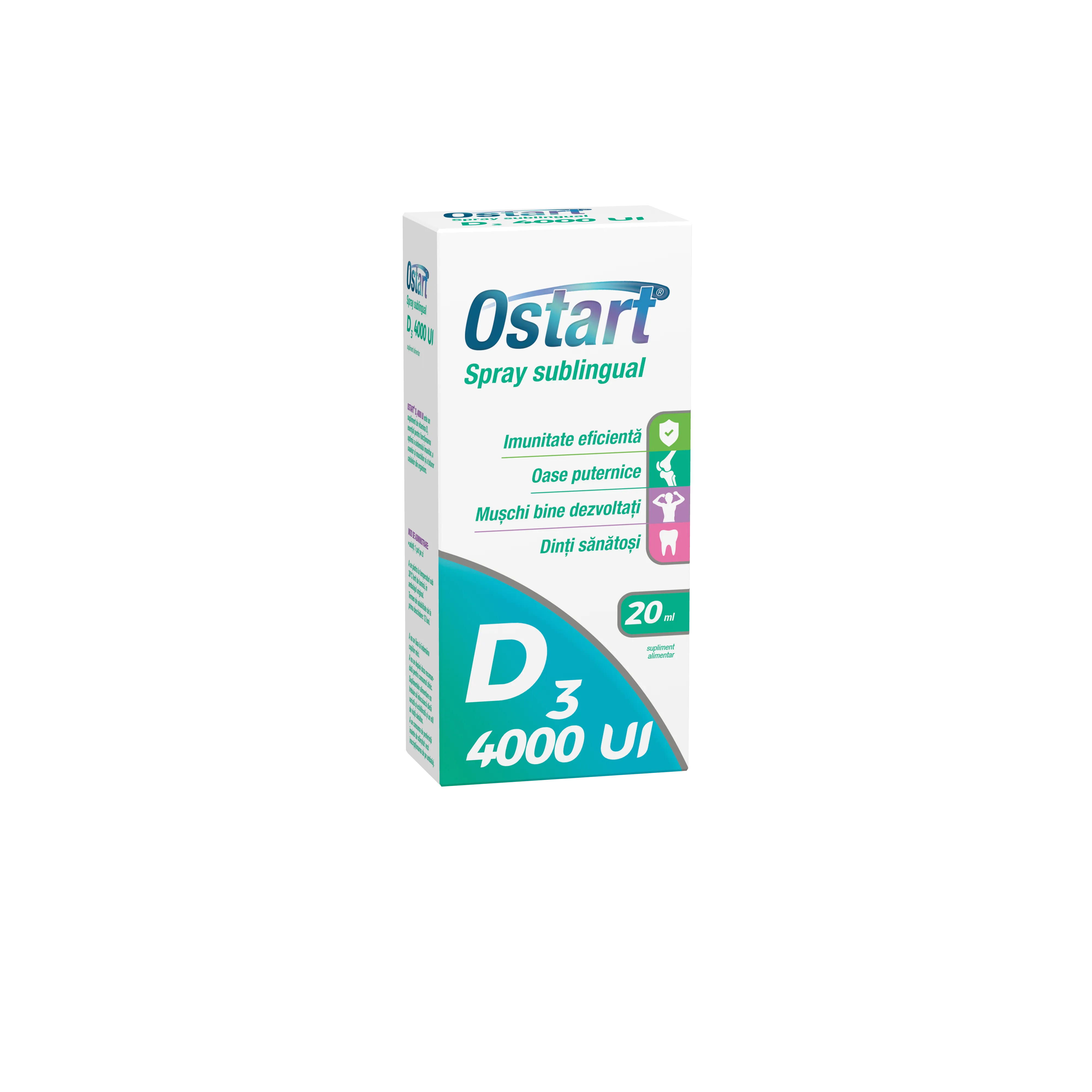 Ostart D3 4000UI spay sublingual, 20ml, Fiterman