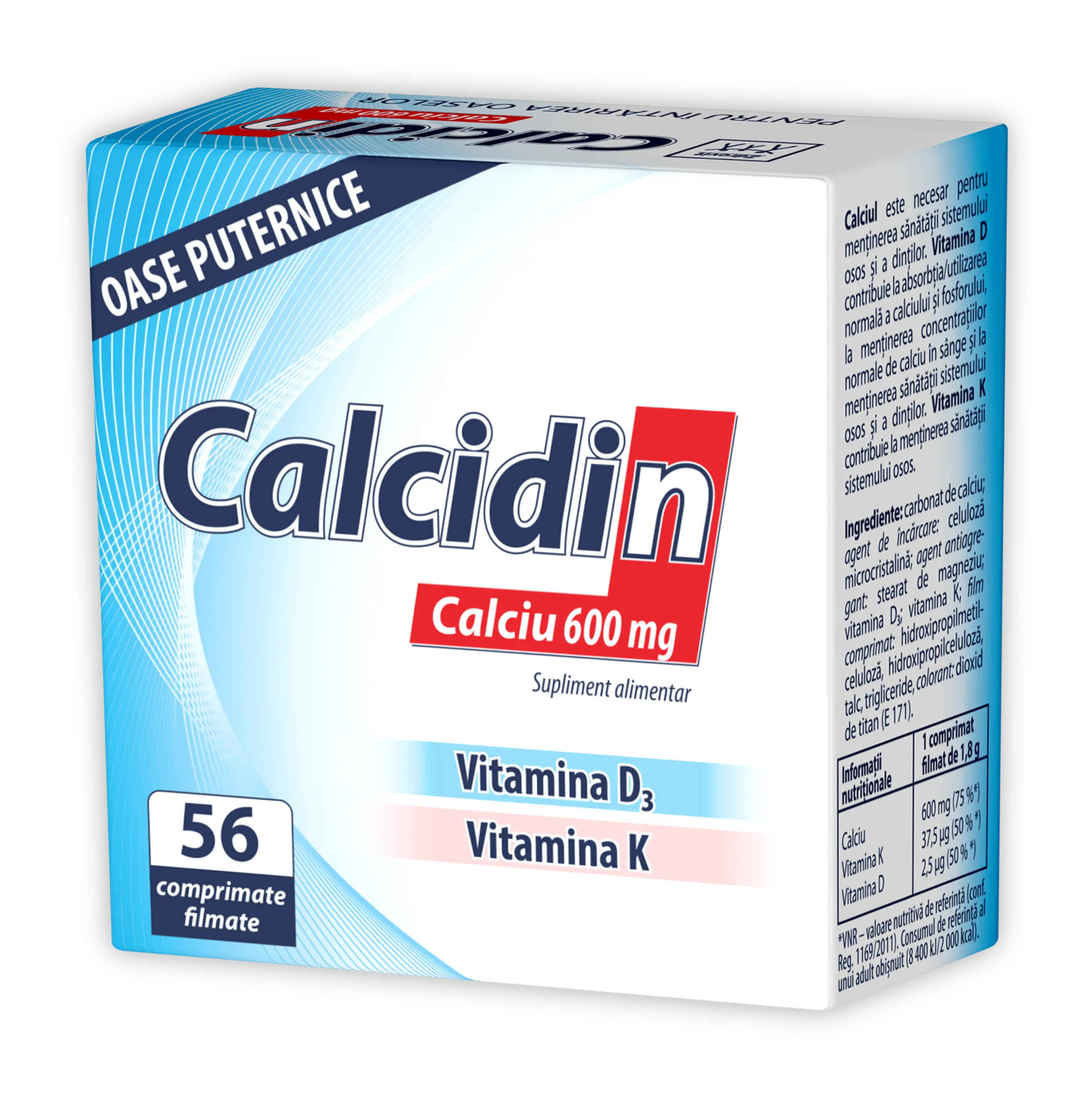 Calcidin, 56 comprimate, Zdrovit