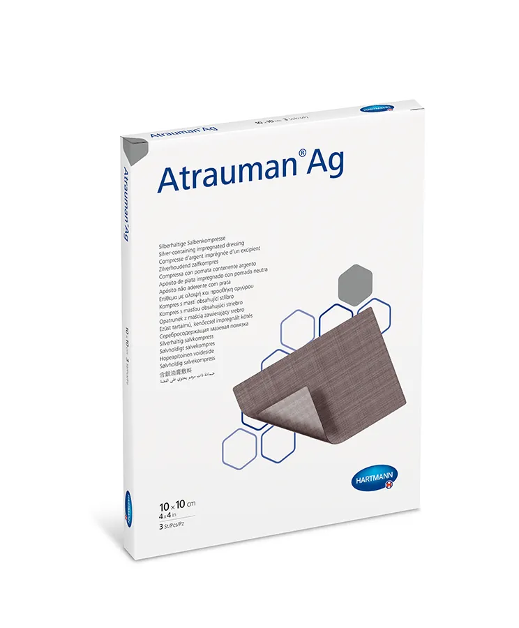 Hartmann Atrauman Ag Comprese cu unguent 10/10cm x 10 bucati