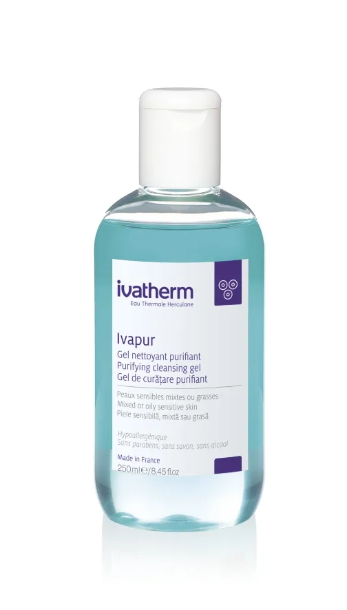 IVATHERM Ivapur gel spumant purifiant, ten mixt-gras 250ml