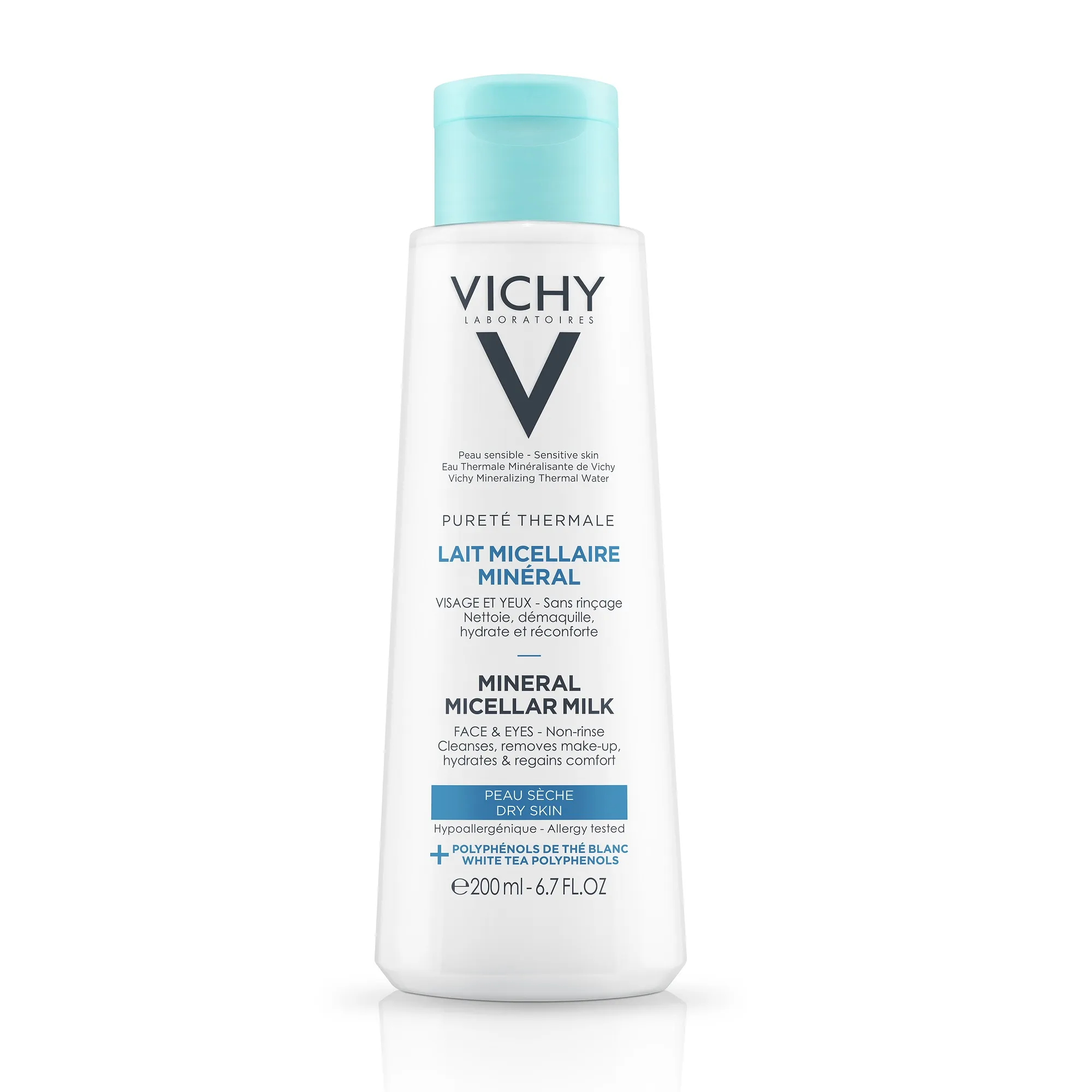 VICHY Purete Thermale Lapte micelar demachiere, ten uscat x 200ml