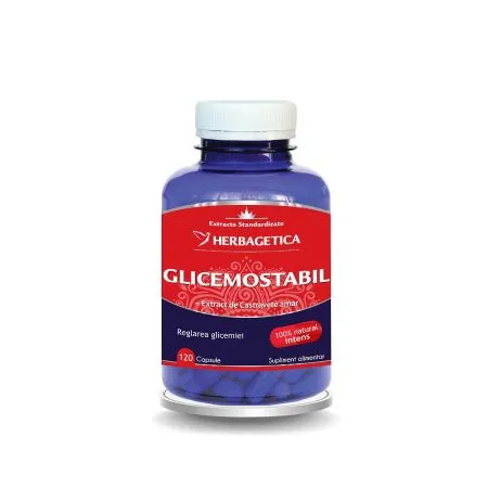 Glicemo Stabil, 120 capsule, Herbagetica