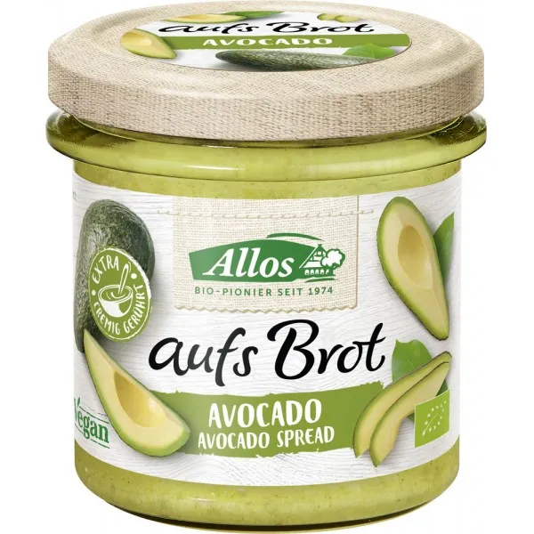 Crema tartinabila din avocado fara gluten ECO, 140g, Allos