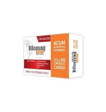 Bilomag Forte Circulatie 90mg, 120 capsule, Zdrovit