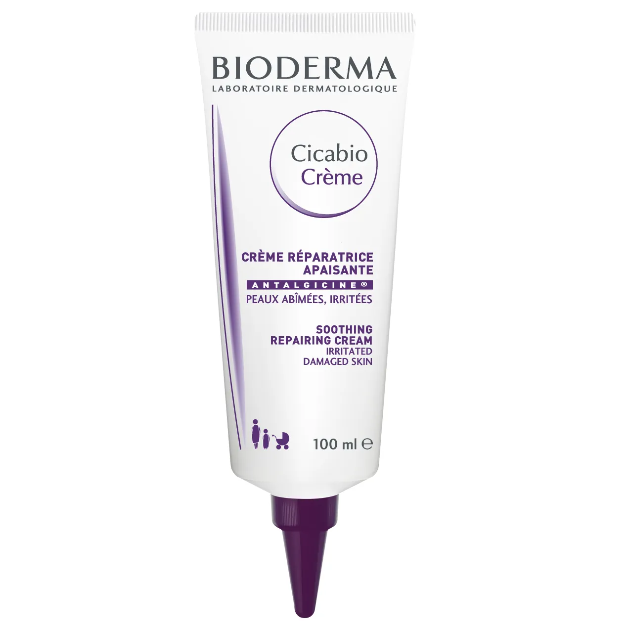 BIODERMA Crema hidratanta pentru iritatii si leziuni Cicabio, 100 ml