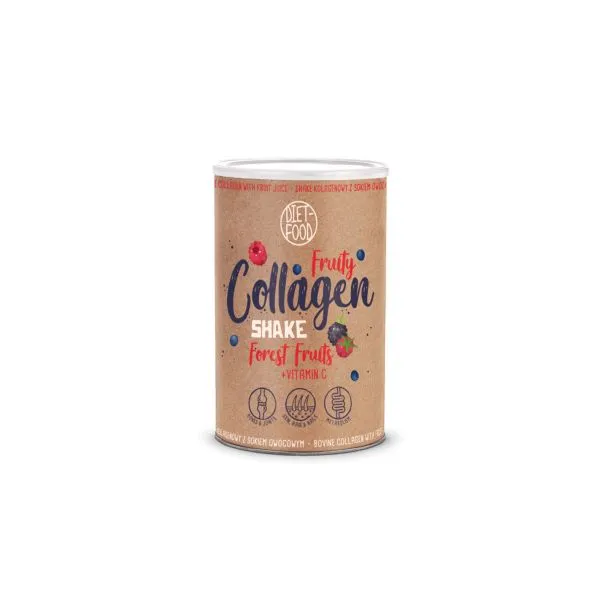 Shake fruity colagen, fructe de padure, 300 g, Diet-Food