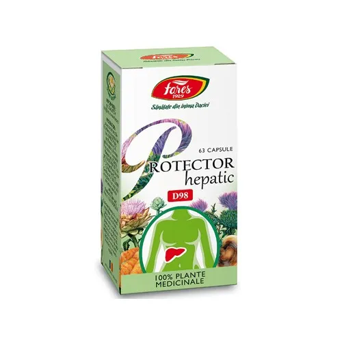 Protector hepatic , 63 capsule(FARES)