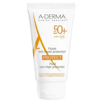 Fluid pentru protectie solara cu SPF 50+, 40 ml, A-Derma Protect