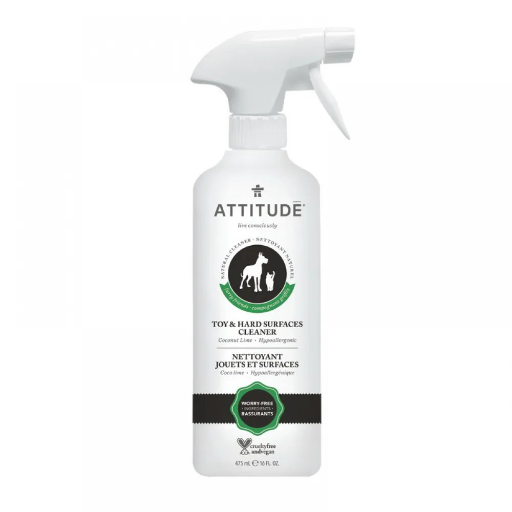 Solutie naturala pentru curatat jucarii si suprafete animale (475 ml), Attitude