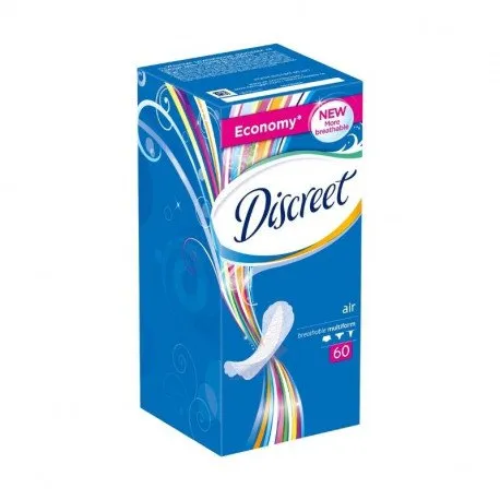 Absorbante Discreet Air normal, 60 bucati