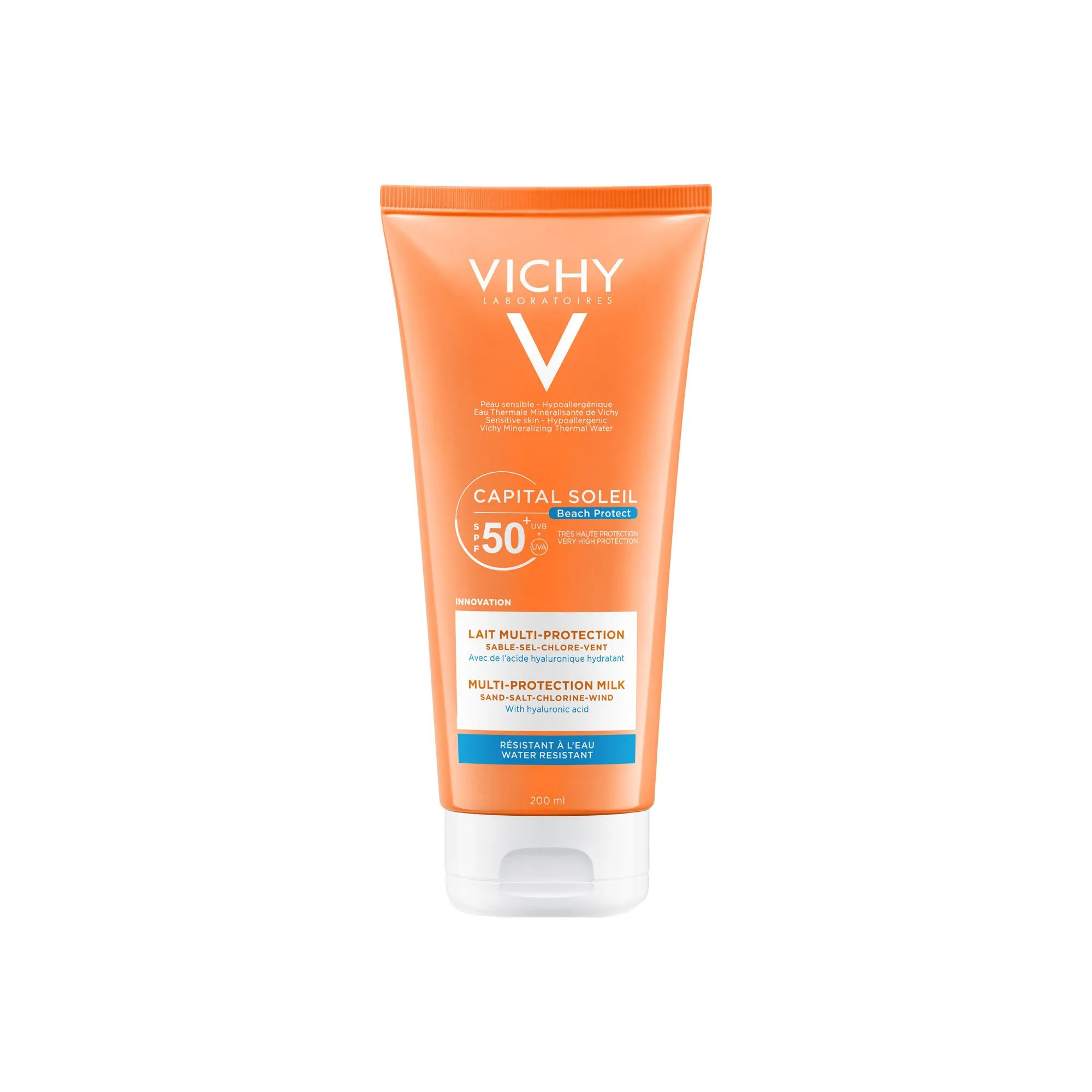 Lapte multi-protector pentru protectie solara SPF 50 Capital Soleil, 200 ml, Vichy