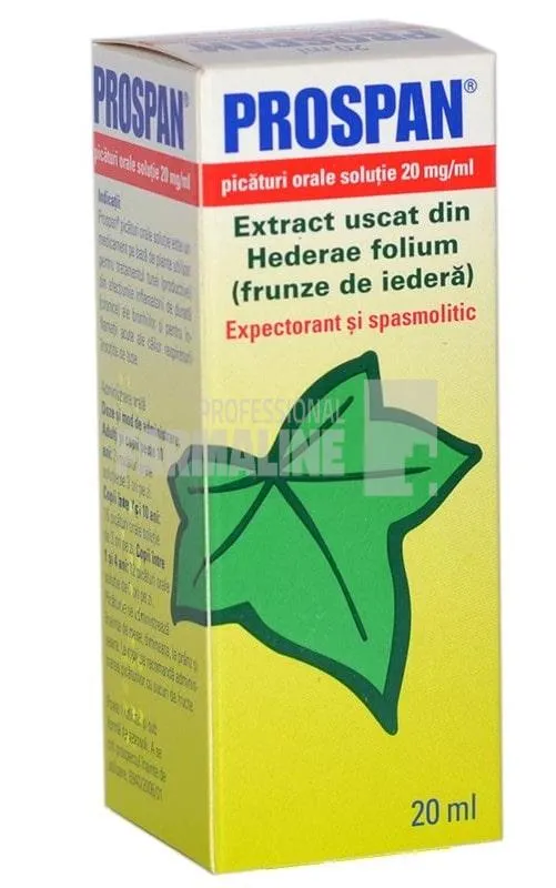Prospan 20mg/ml picaturi orale 20 ml