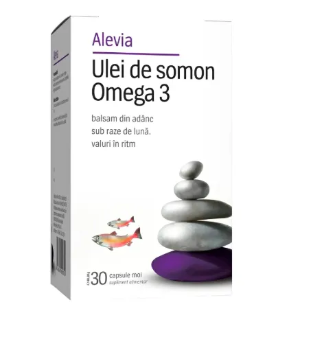 Ulei de somon Omega 3, 30 capsule, Alevia