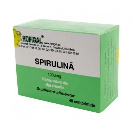 HOFIGAL Spirulina 1000mg, 40 comprimate