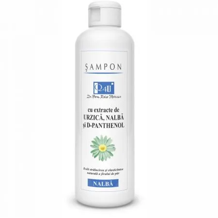 Sampon cu extract de urzica, nalba si D-panthenol Q4U, 250 ml, Tis Farmaceutic