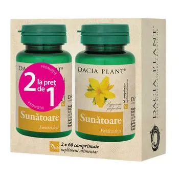 Pachet Sunatoare 1+1 Gratuit, 2 x 60 comprimate, Dacia Plant