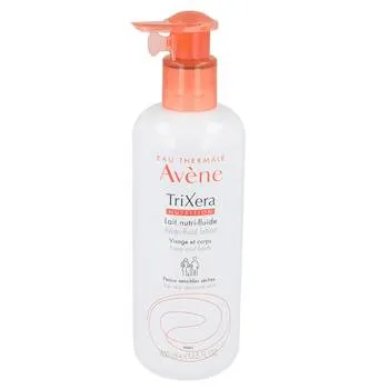 Lapte hidratant pentru piele sensibila si uscata TriXera Nutrition, 400 ml, Avene