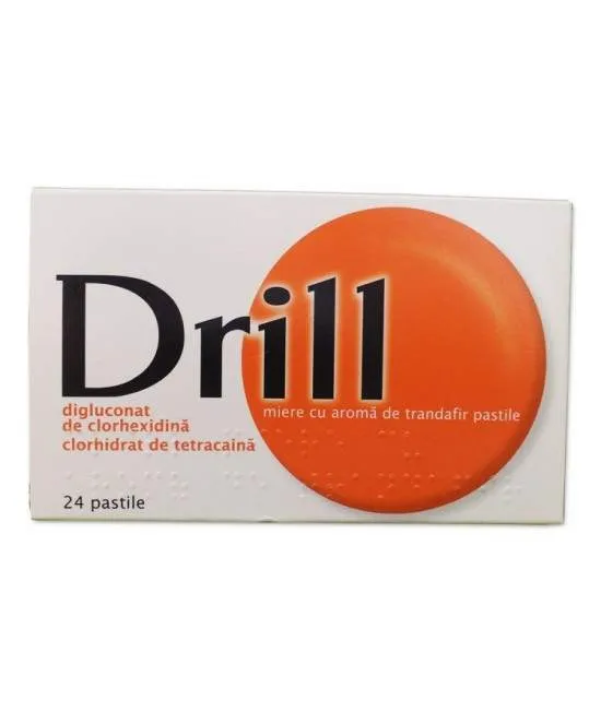 DRILL MIERE CU AROMA DE TRANDAFIR 24 PASTILE