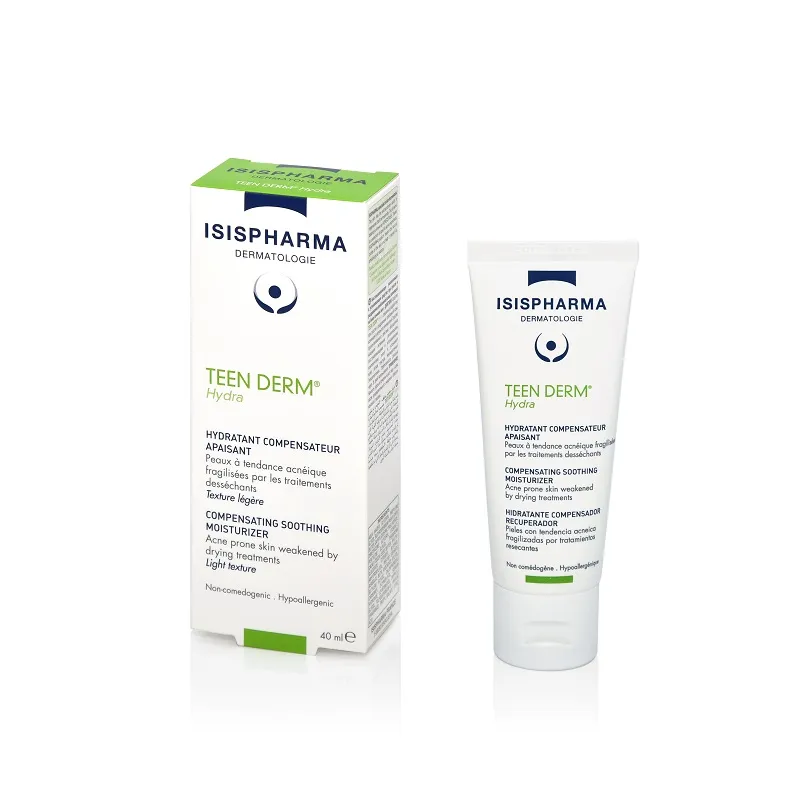 Crema pentru pielea predispusa la acnee Teen Derm hydra, 40 ml, ISISPHARMA