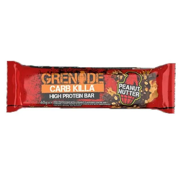 GNC GRENADE CARB KILLA BATON PROTEIC CU UNT DE ARAHIDE 60G