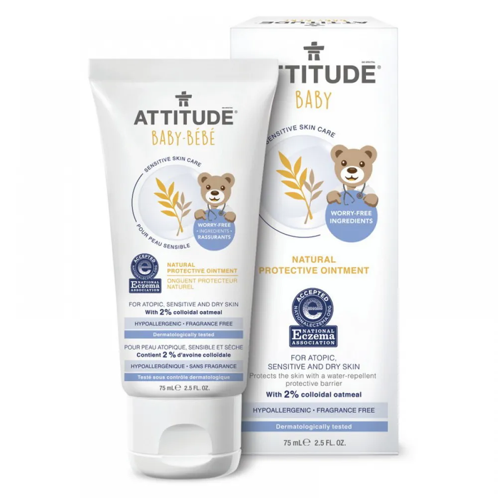 Sensitive Skin Baby Natural Unguent protectiv (75 ml), Attitude