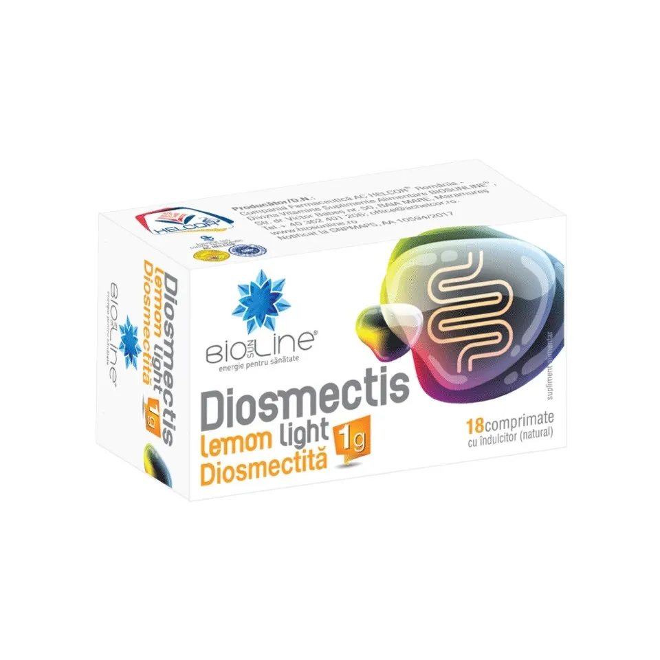 DIOSMECTIS LEMON LIGHT 1G X 18 COMPRIMATE HELCOR