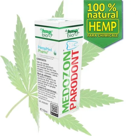 Medozon Parodont ulei de canepa ozonat, 10 ml, HempMed Pharma