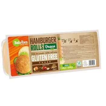Chifle hamburger fara gluten, 2 x 70g, Balviten