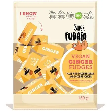 Caramele vegane BIO cu aroma de Ghimbir x 130 grame