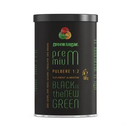 Green Sugar Premium 1:2 pulbere, 500 g, Remedia