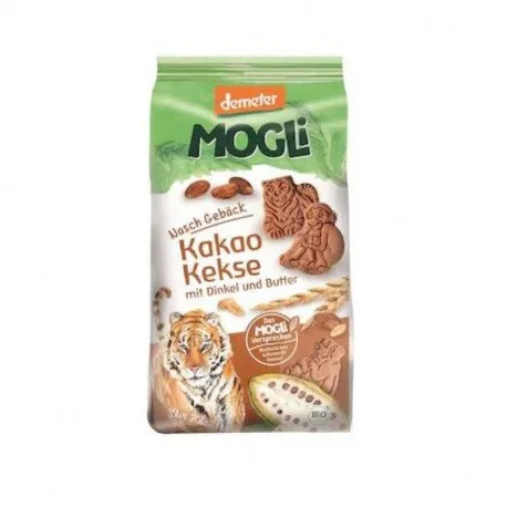 MOGLI Biscuiti eco cu cacao tigru, 125g