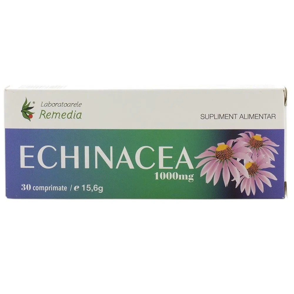 Echinaceea 1000 mg, 30 comprimate, Remedia