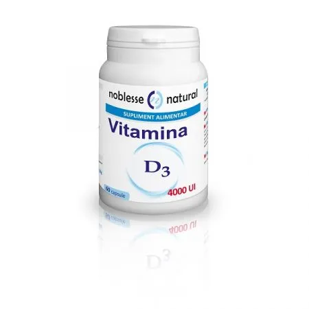 Vitamina D3, 4000 UI, 60 capsule, Noblesse