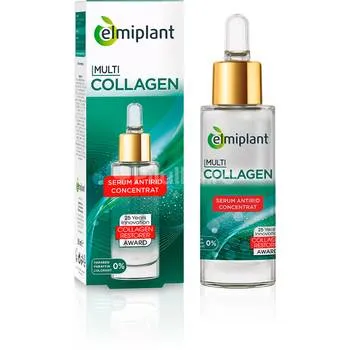 Serum antirid pentru fata multiCollagen, 30ml, Elmiplant