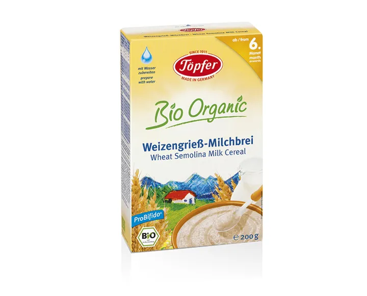TOPFER BioOrgan 6 luni gris-grau + lapte x 200 g (Töpfer)