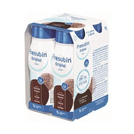 Fresubin original Drink ciocolata, 4 flacoane EasyBottle, 200 ml
